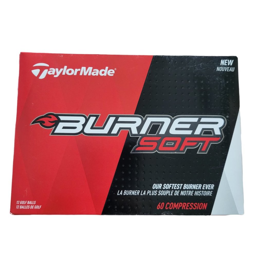 TaylorMade. BURNER SOFT. 60 COMPRESSION. 12 GOLF BALLS/ 1 DOZEN. TaylorM…